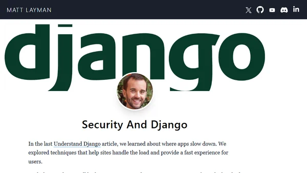 Security And Django