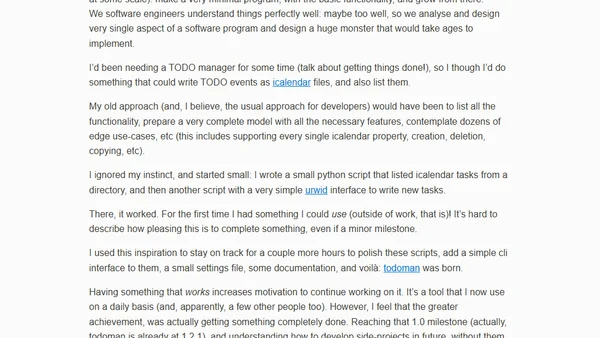 Start small, then grow