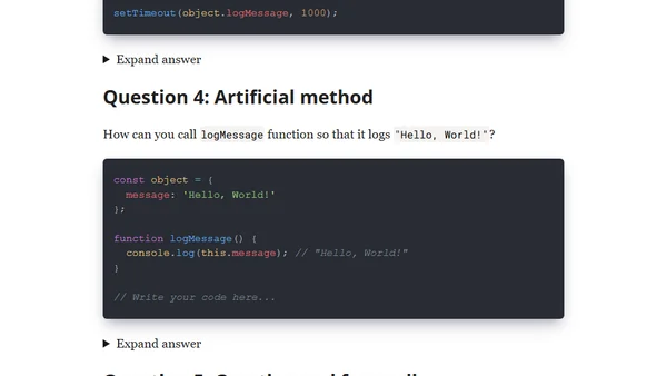 7 Interview Questions on "this" keyword in JavaScript. Can You Answer Them?