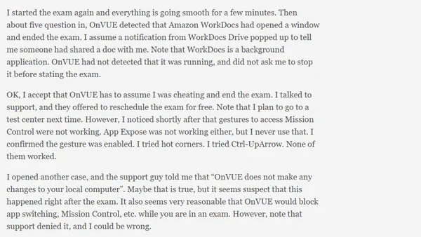 Pearson OnVUE Broke Mac Mission Control