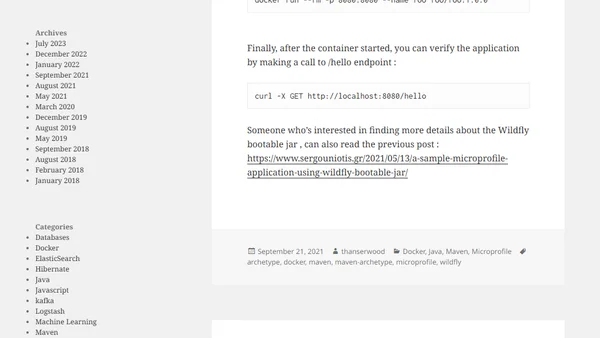 Microprofile Maven Archetypes – Wildfly bootable jar archetype