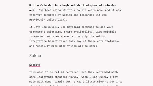 The Productivity apps I use in 2024