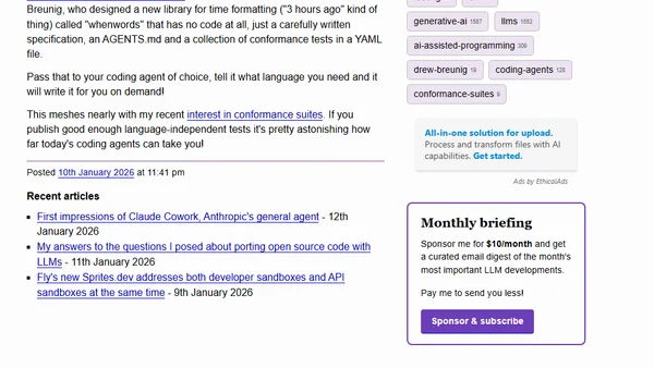 A Software Library with No Code