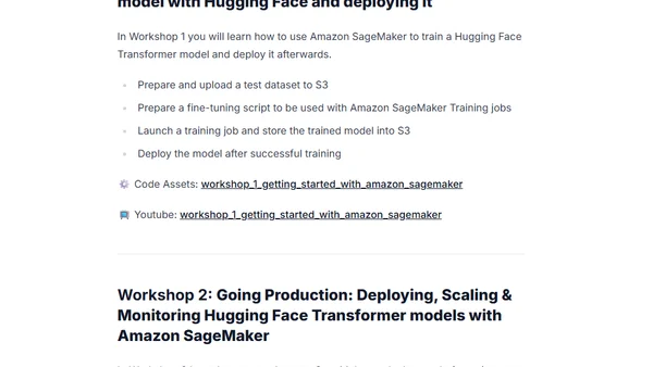 Workshop: Enterprise-Scale NLP with Hugging Face and Amazon SageMaker