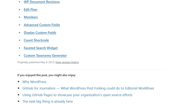 WordPress as a Collaboration Platform