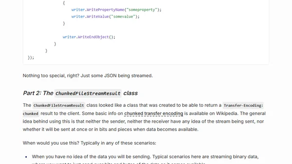 How HTTP Chunked Encoding was killing a request