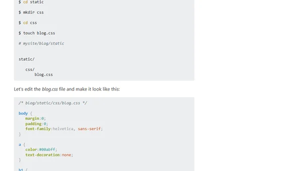 create a blog application with django, part 6: create django templates