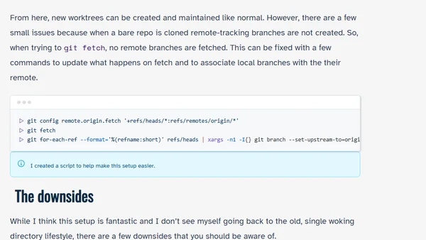 How I use git worktrees