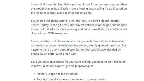 TIL: Kubernetes Auto-scaling and Requests vs Limits