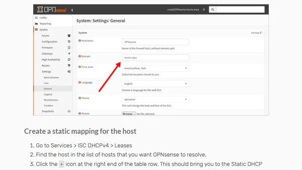 How to Resolve Local Hostnames in OPNSense