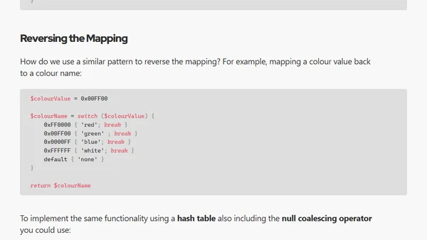 Refactoring PowerShell - Switch Statements