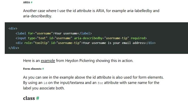 My approach on using id, class and data attributes in HTML, CSS and JavaScript