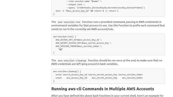 Running AWS CLI Commands Across All Accounts In An AWS Organization
