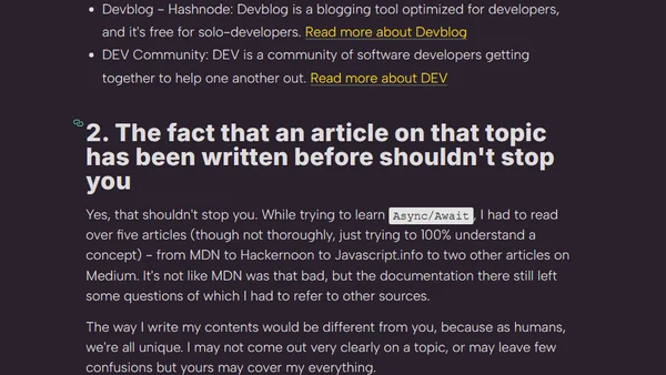 Getting Started with Technical Writing