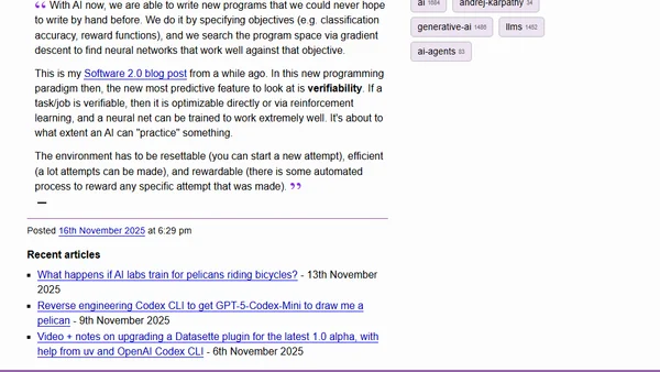 Quoting Andrej Karpathy