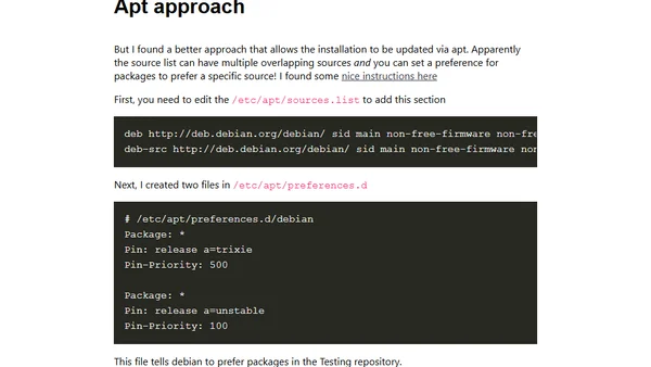 Have your Debian cake and eat it too
