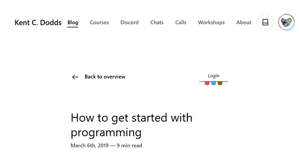 How to get started with programming