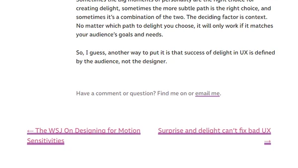 Two paths to surprise and delight