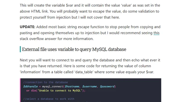 How to query a database with AJAX and display as a tooltip