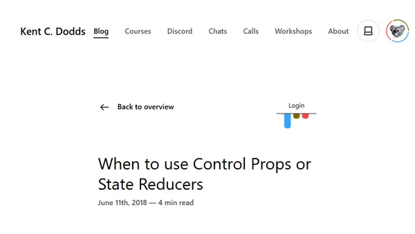 When to use Control Props or State Reducers