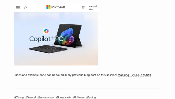Mocking - VISUG session (screencast)