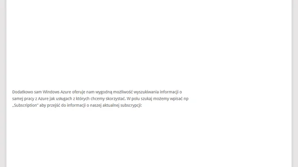 Spacer w chmurach czyli Microsoft Azure dla świeżaków. Uzyskanie licencji i wprowadzenie do AZURE cz.1