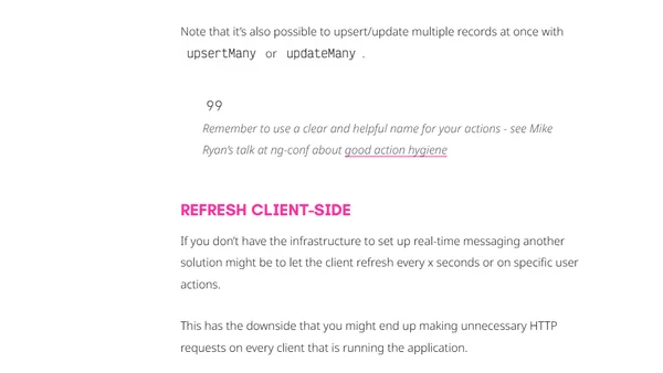 Data synchronization in multiple clients