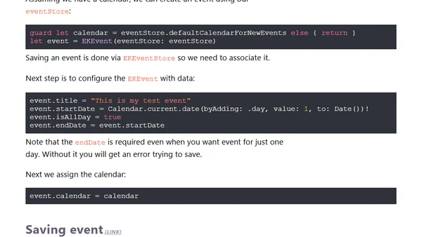 How to save event into user's calendar