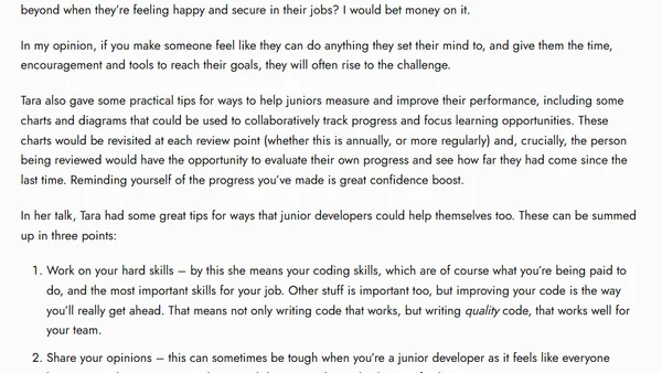 Mentoring Junior Developers