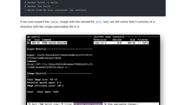 Not every container has an operating system inside