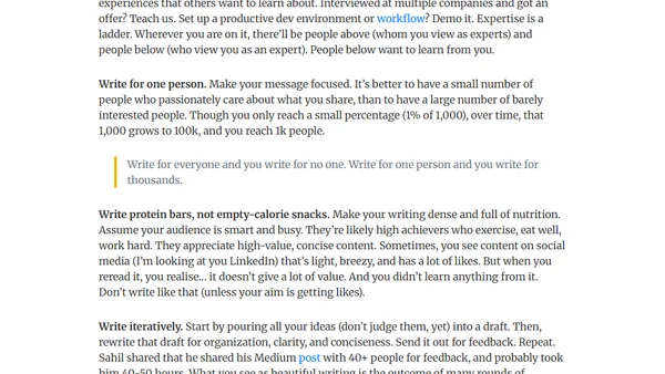 How to Write: Advice from David Perell and Sahil Lavingia