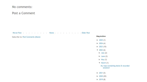 My repo containing decks & recorded sessions!