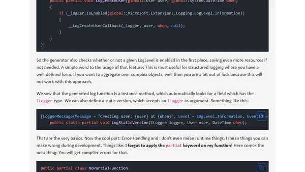 Logging Source Code Generators