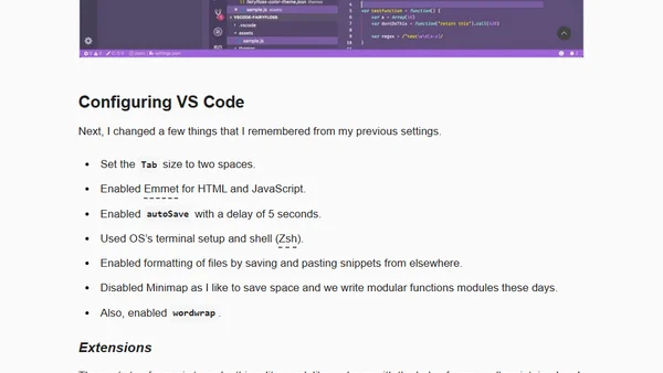 How I Configure VS Code for Everything