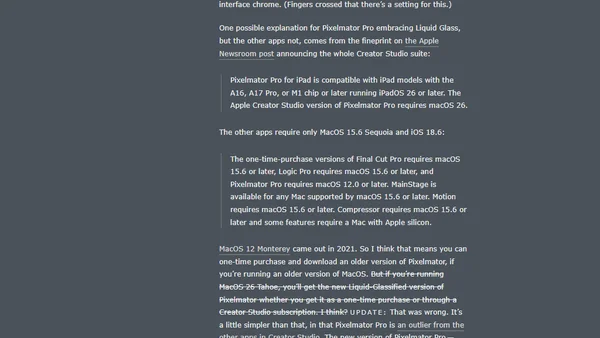 ★ Thoughts and Observations Regarding Apple Creator Studio