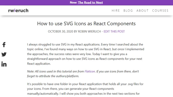 How to use SVG Icons as React Components