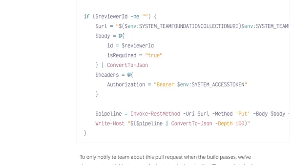 Invoke the Azure DevOps API from within your Azure DevOps pipeline