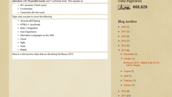 DevNexus 2014 - Atlanta (Feb 24-25) - Call for Papers