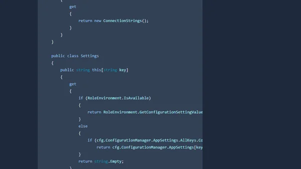 Prepare your App for Windows Azure! Create a custom Configuration Manager!