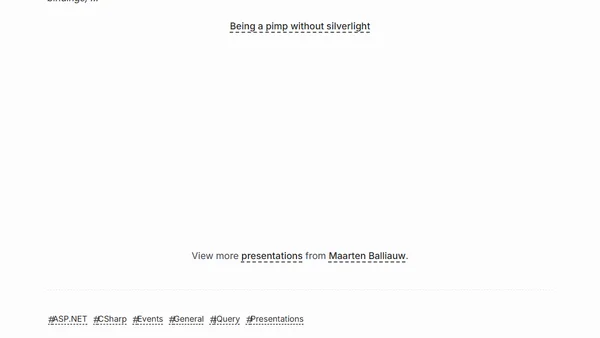 Slides of our VISUG session