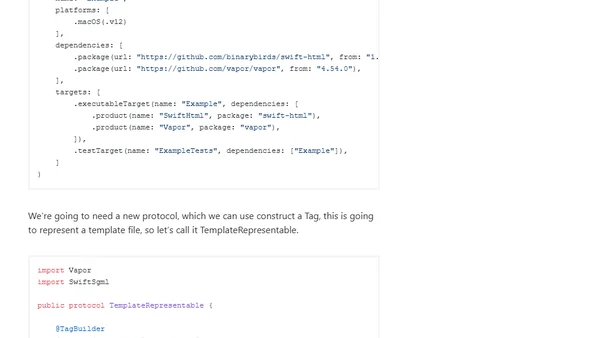 How to write HTML in Swift?
