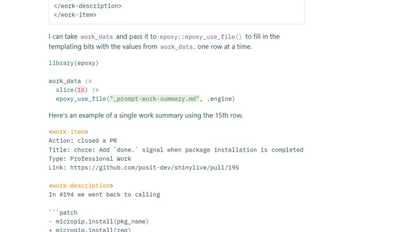 Remembering what I did this week with LLMs