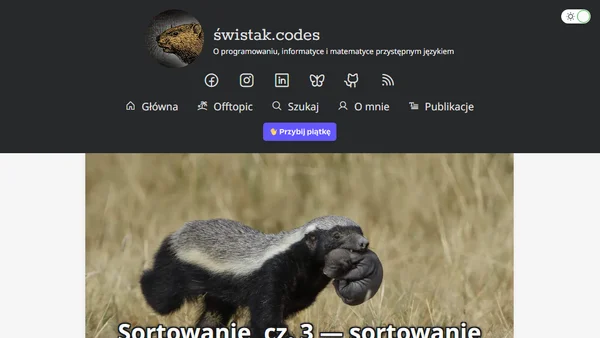 Sortowanie, cz. 3 — sortowanie przez wstawianie