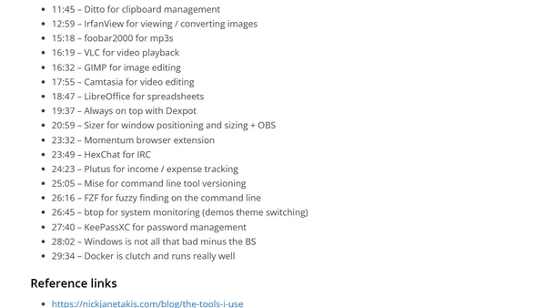 Linux Dev / Productivity Environment on Windows with WSL 2 and Docker