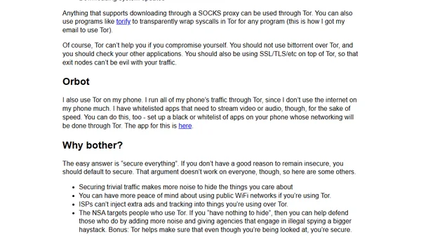 Bring more Tor into your life