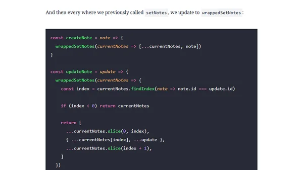 The Wrapped State Setter Pattern