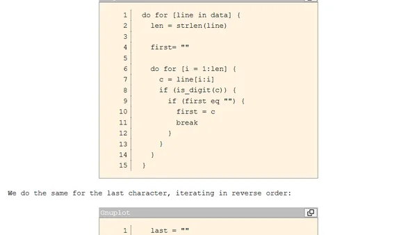 Solving a problem with Gnuplot, the programming language (not the plotting software!)