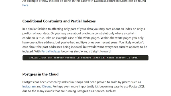 Why PostgreSQL Part 2