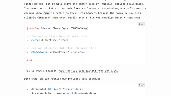 Even Swiftier Objective-C