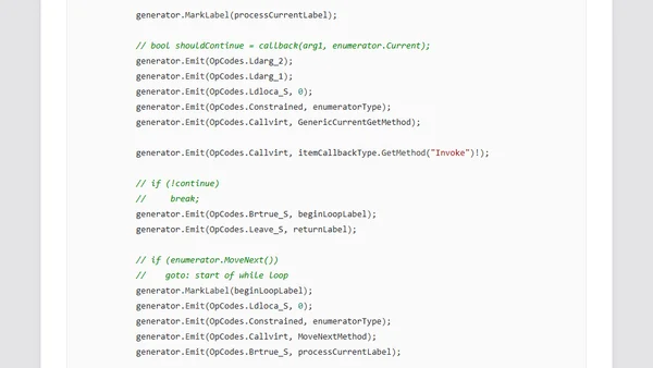 Making foreach on an IEnumerable allocation-free using reflection and dynamic methods
